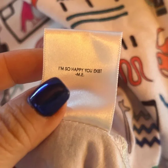 RARE Melody Ehsani 90s style Shirt Dress Egyptian Print “Eye See You” M - Picture 6 of 9